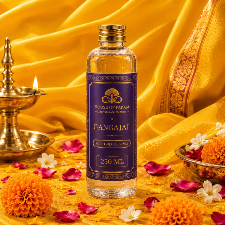 Divine Gangajal 250ml — Ganga Aarti backdrop