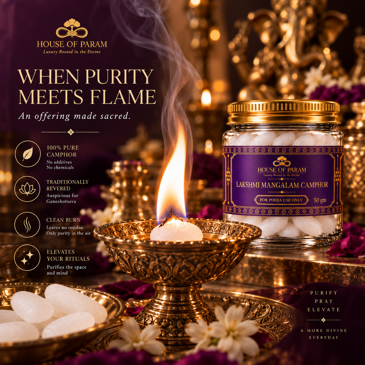 Lakshmi Mangalam Camphor 50gm — additional lifestyle shot 1